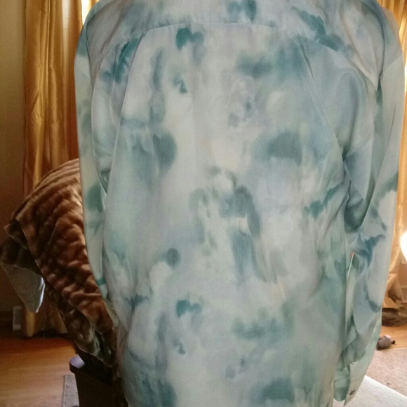 SVVW Tie-Dye Wrap Style Pullover Blouse - Picture 3 of 8